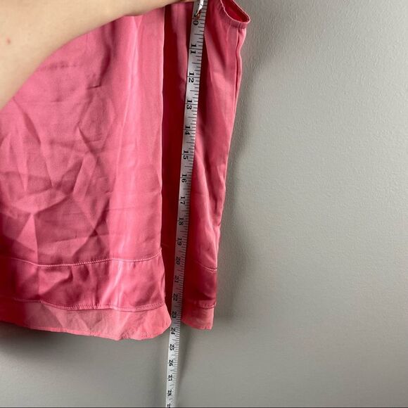 Nouvelle pink silk chiffon trim camisole tank XS - Picture 5 of 6